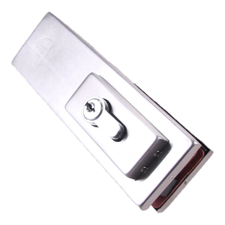 TWO MOONM 玻璃門夾地鎖 不鏽鋼鎖夾 門窗五金配件 廠家直銷