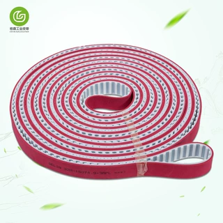 厂家定制AT20PU同步带磨边机皮带玻璃深加工传送带加红胶耐磨耐用