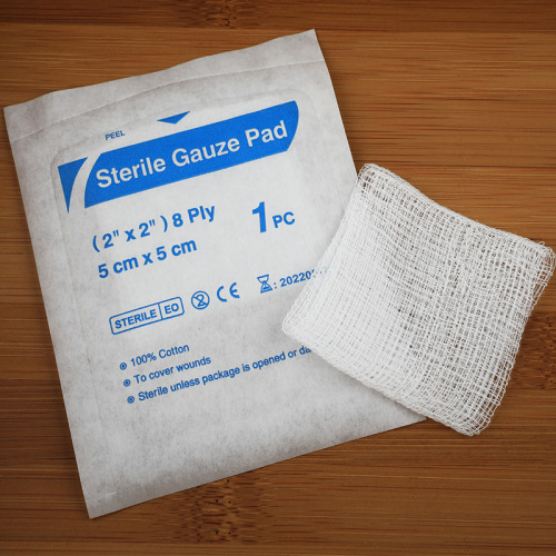 Individually packaged medical gauze pads, 10*10cm, wound and trauma dressing, disposable gauze sheet