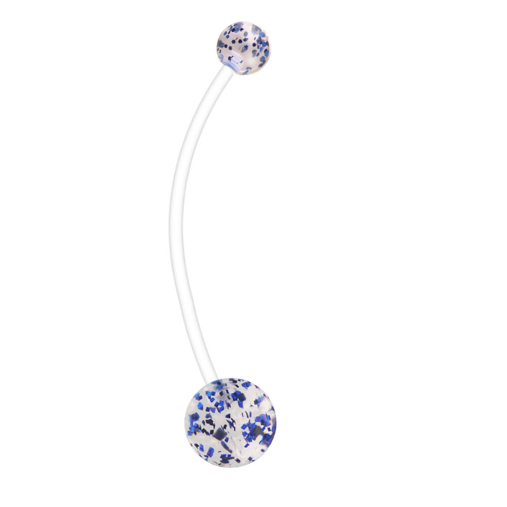 38mm Long Rod Pregnancy Belly Button Ring - Stainless Steel Geometric Shape - Non-Allergic, Best Selling on Amazon & eBay detail image 8