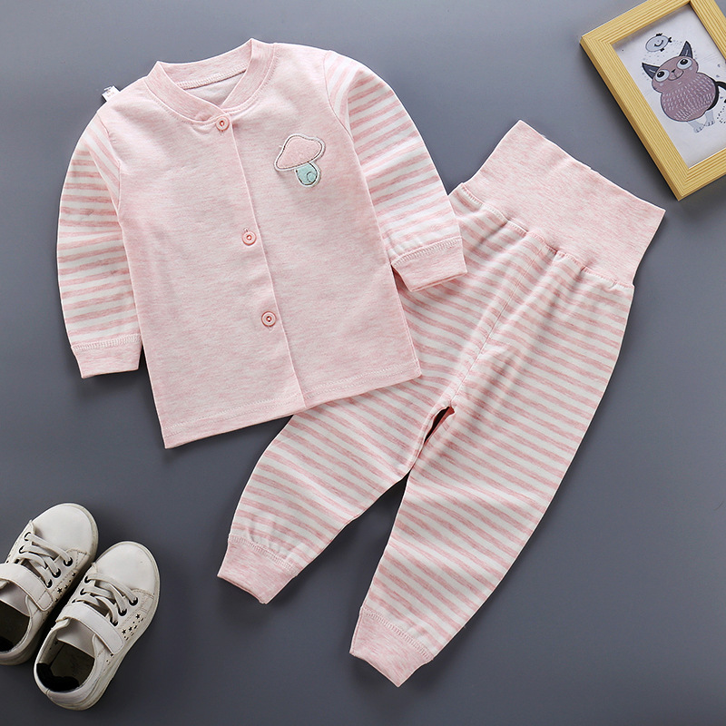 高腰彩棉-粉色小蘑菇