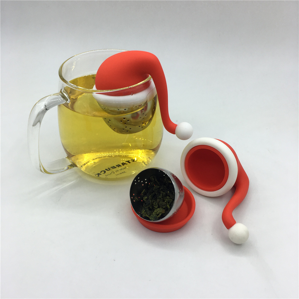 圣诞帽茶漏 Christmas hat tea infuse