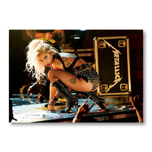 【A1338】ladygaga01白色牛皮纸海报室内酒吧咖啡馆装饰画
