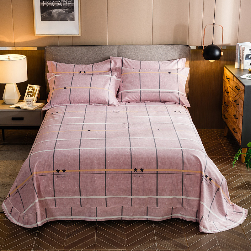 厂家直销 全棉加厚磨毛床单 纯棉床单 单双人床单 低价批发代理