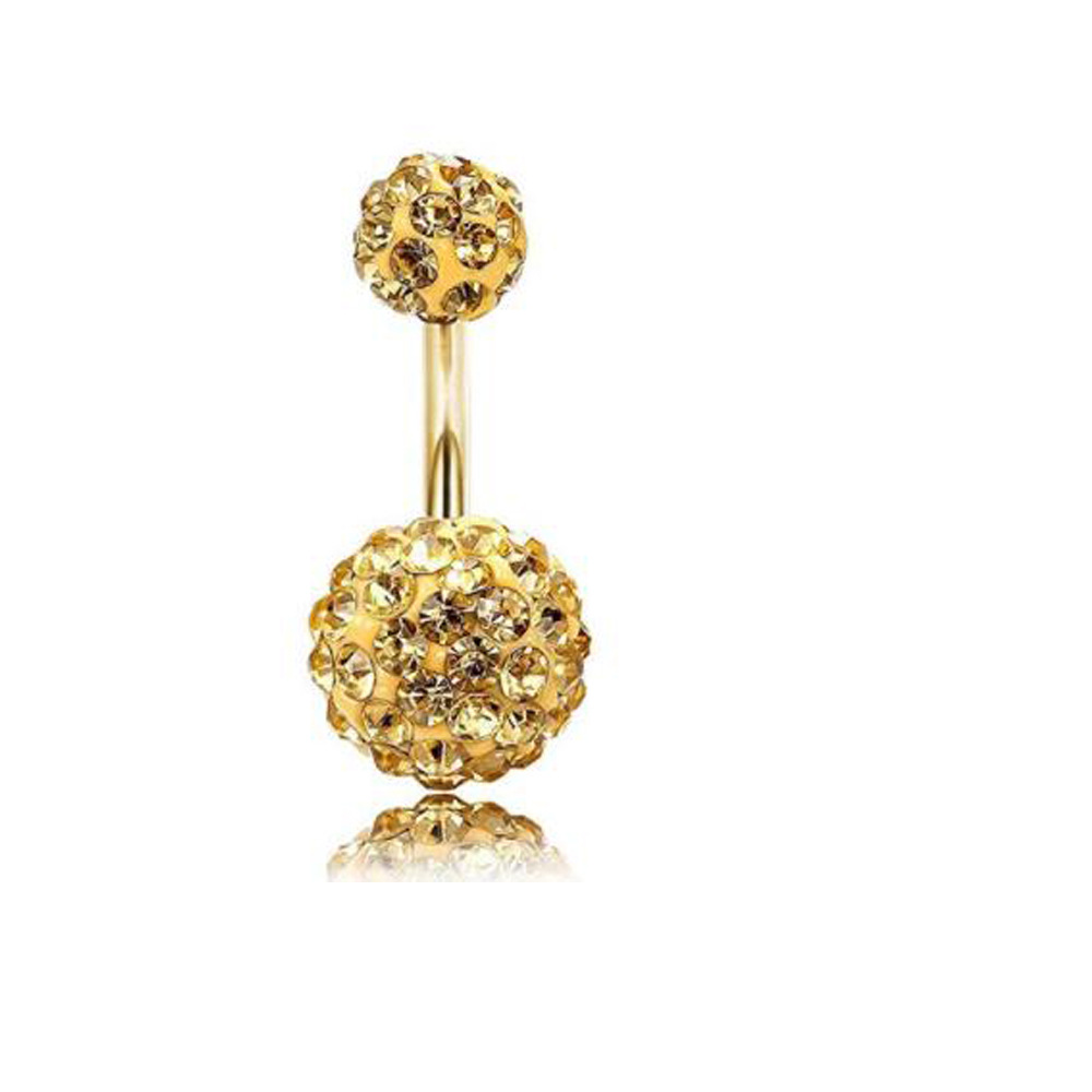 Drill Ball Set Navel Ring Stainless Steel Body Piercing Jewelry 5-Piece Set 2024 Spring detail image 11
