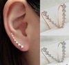 Earrings, ear clips, accessory, Aliexpress, Korean style, wholesale