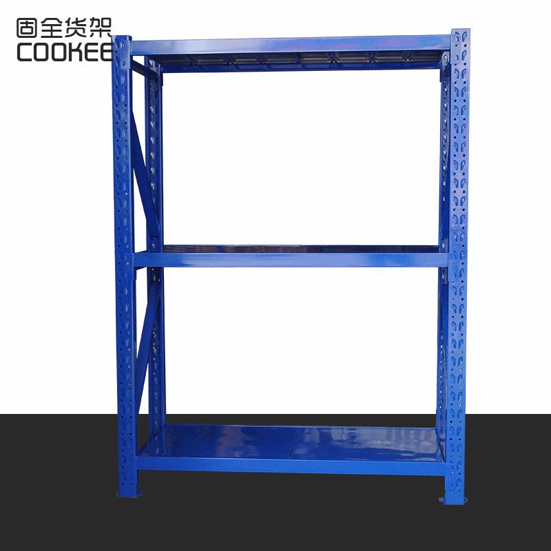 固全轻型货架三层仓储家用轻中型库房仓库货架承重180KG