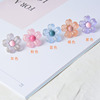 Ear clips, small universal earrings, flowered