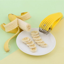 不锈钢香蕉切片器水果分割器多功能料理制作水果刀切火腿肠切割器