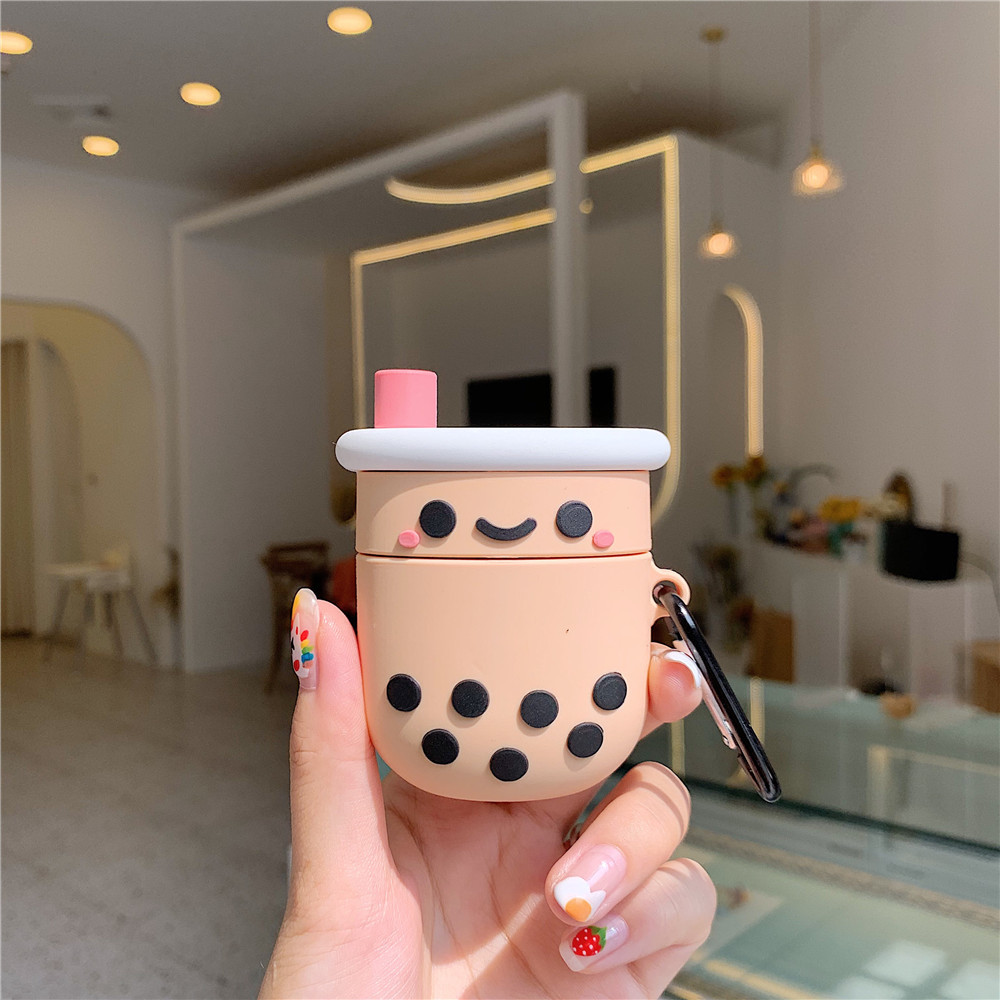 Pearl Milk Tea Silicone Airpods Pro 3 Bluetooth Headset Cover For Airpods2 Headset Wholesale display picture 5