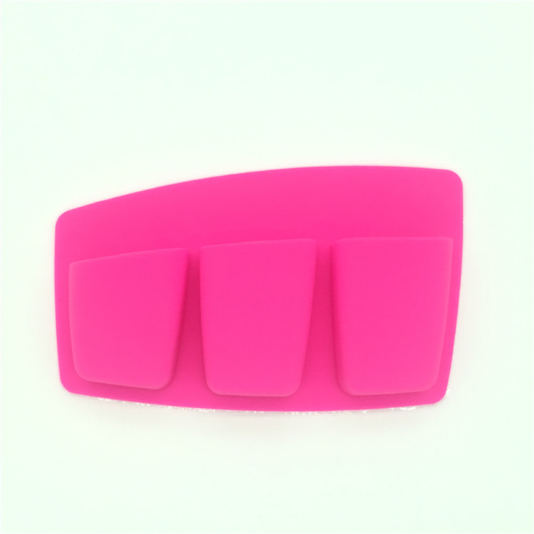 Silicone Cosmetic Brush Storage Box - Rose Red
