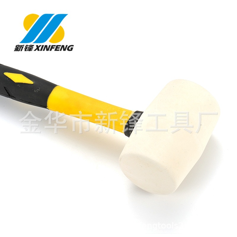 锤子  橡胶锤  白头包塑柄橡胶锤  厂家供应    手柄多色