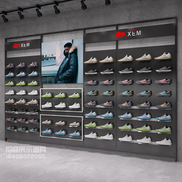 Giày thể thao giá giày bình thường cửa hàng giày trưng bày giày đứng Cửa hàng thương hiệu ngoài trời kệ cao cấp 2019 mới Đạo cụ trưng bày quần áo