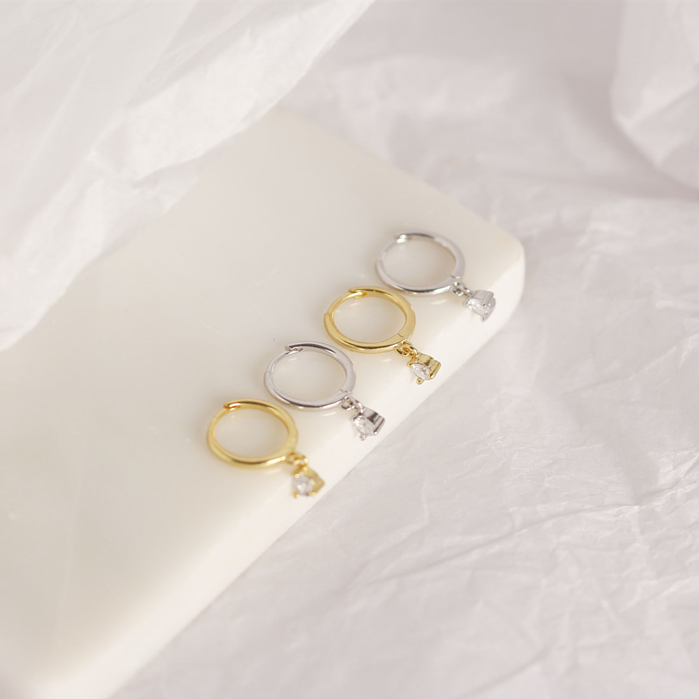 Geometric Fashion Gem Plating Earrings display picture 6