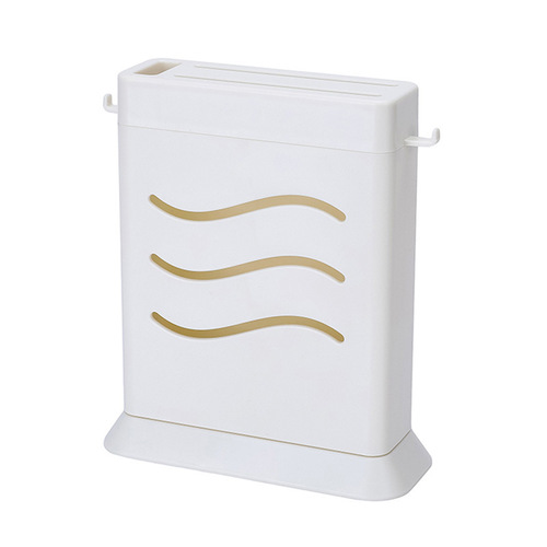 Creative new kitchen multi-functional three-hole invisible knife holder hollow drain kitchen utensil storage rack wholesale