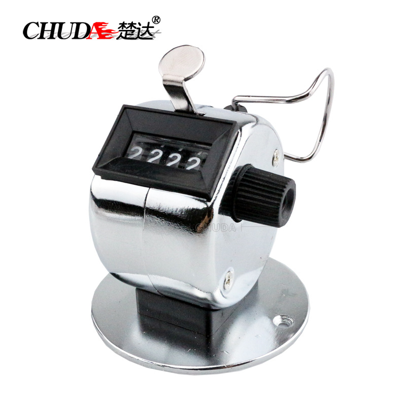 楚達縫紉機點數金屬底座計數器 禮拜0-9999念佛小學生學習點數器