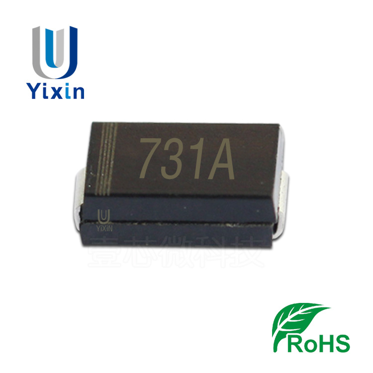 厂家直营 1SMA4731A SMA 1W 4.3V 丝印731A 4V3 DO-214AC 稳压管