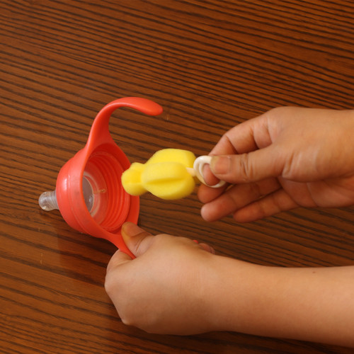 Direct Supply Nipple Brush Sponge Nipple Brush Bottle Brush No-Dead-Angle Cleaning Brush Nipple Bottle Cleaning Brush