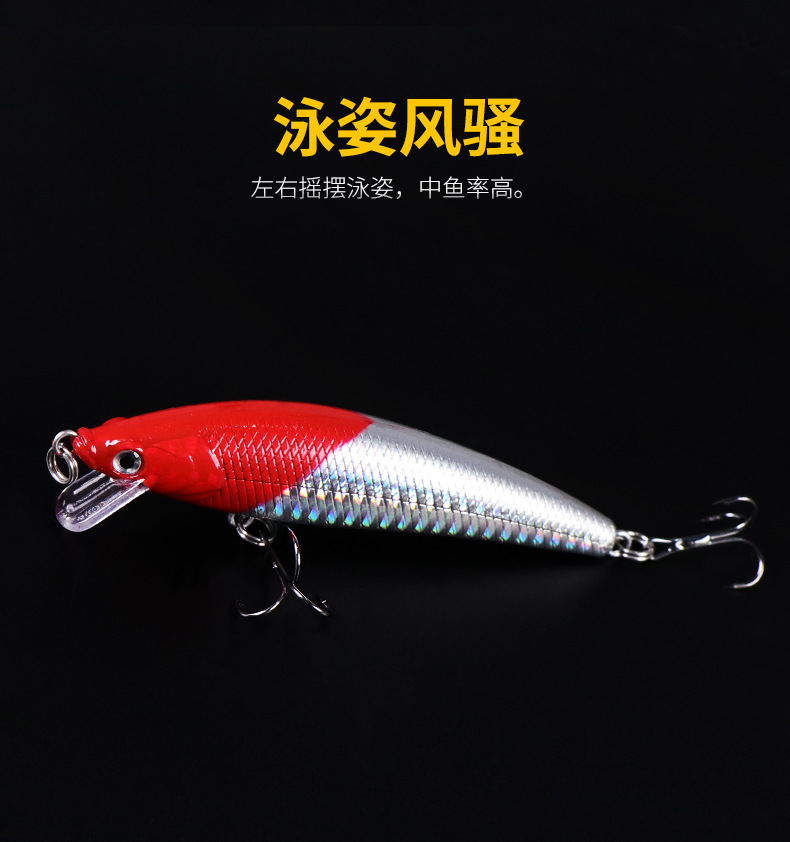 Floating Minnow Fishing Lures 5 Colors Hard Plastic Baits Minnow Lures Bass Trout Saltwater Sea Fishing Lure