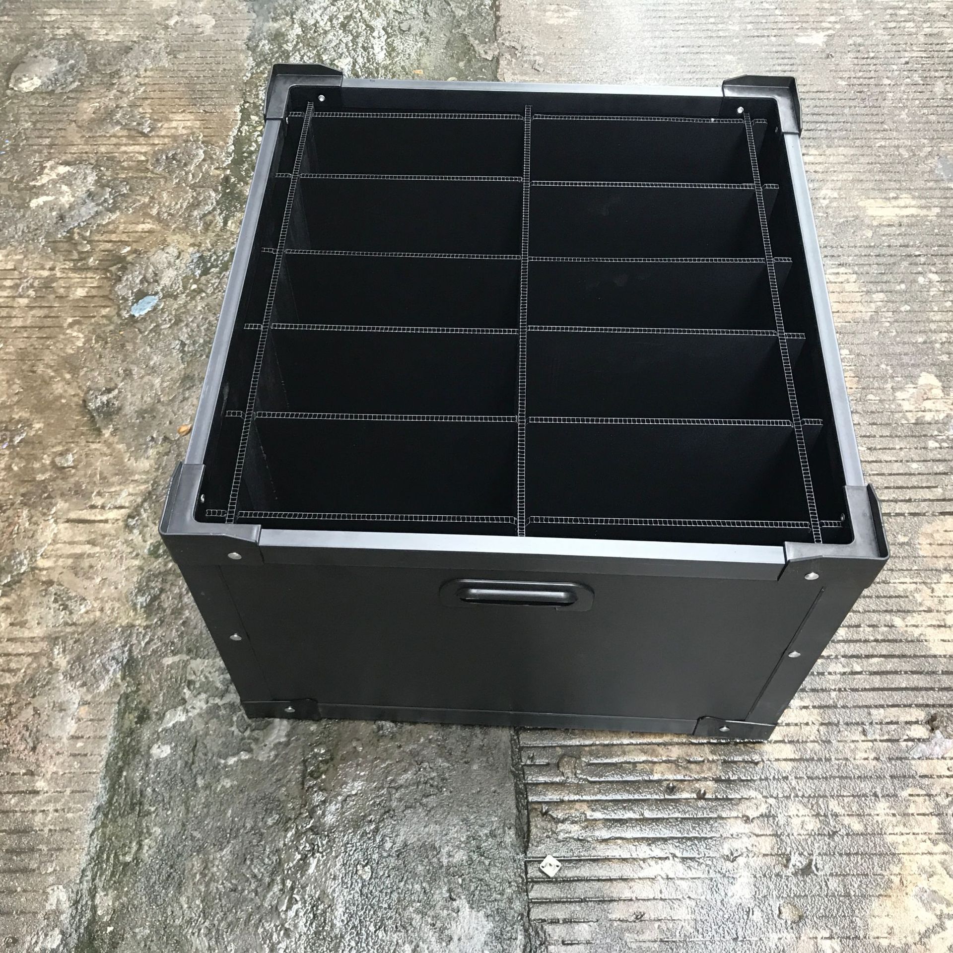 厂家供应清溪塑料纸箱 中空板底部折叠式周转箱 塑料PP瓦楞板箱