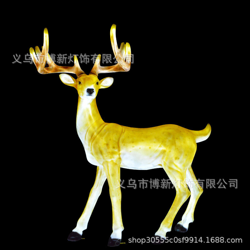 Cross-border supply LED milu deer and sika deer outdoor waterproof creative animal-shaped lights Landscape courtyard park ornaments detail image 6