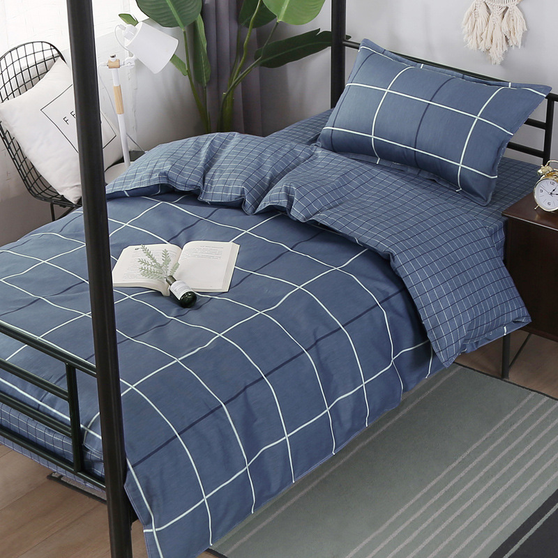 Cotton Three-piece Suite pure cotton 1.2 Bedclothes Cartoon children student dormitory dorm single bed Quilt cover