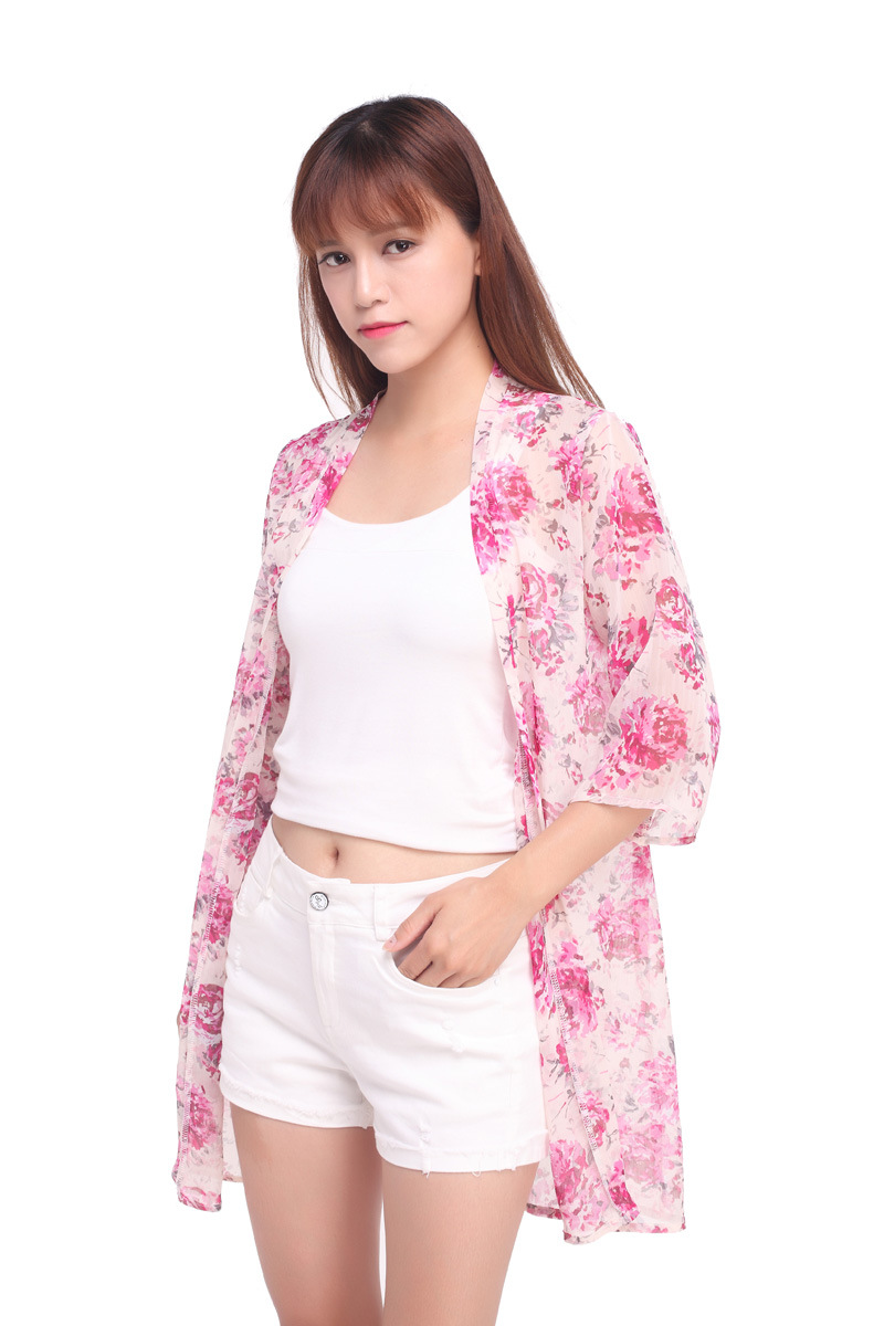 white background red flowers 3