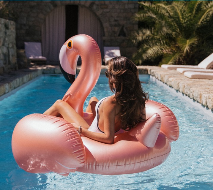 Inflatable floating row Classification Cute Flamingo PVC Water Air Mattress Swimming Accessories
