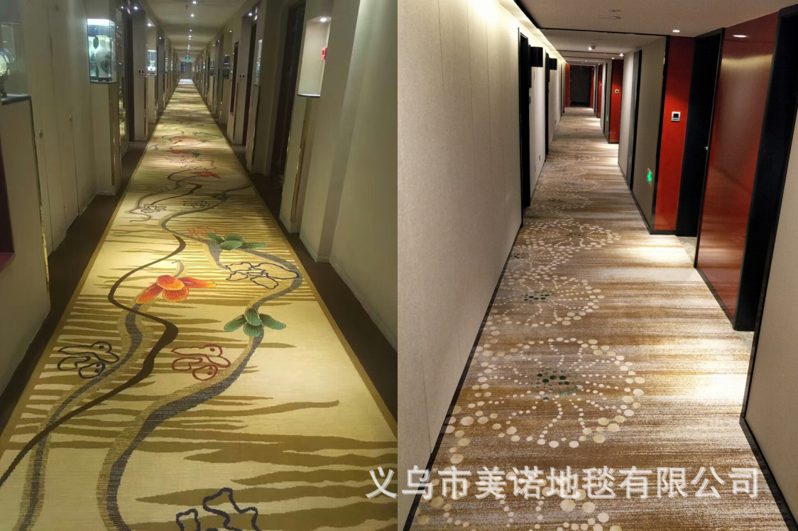 酒店宾馆全铺地毯厂家批发新中式走廊客房宴会厅满铺尼龙印花地毯-阿里巴巴