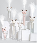 无限容量小鹿角加湿器创意便携USB迷你车载办公旅行桌面无水箱