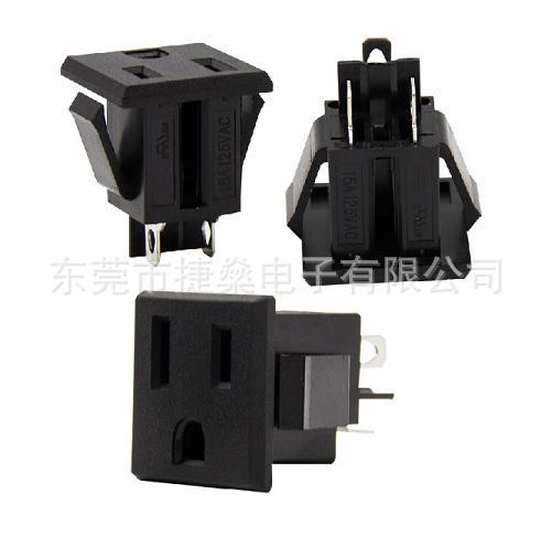 供应DB-F-M美式插座、卡式美规插座、电源输出插座 认证美规插座