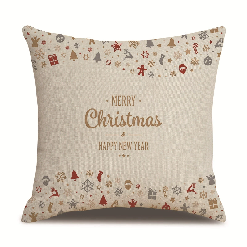 Christmas pillow, pillowcase, sofa for bed
