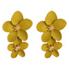 Fashionable fresh earrings, European style, flowered