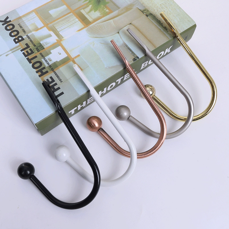 Прямой с фабрики U-образная круглая головка настенный высококачественный настенный крючок для украшения окон крючок настенный крючок украшения Аксессуары