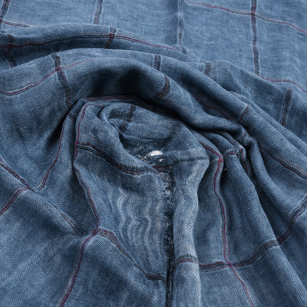 Unisex Plaid Scarf For Autumn And Winter Warm Rayon Neck Wrap_voghion.com