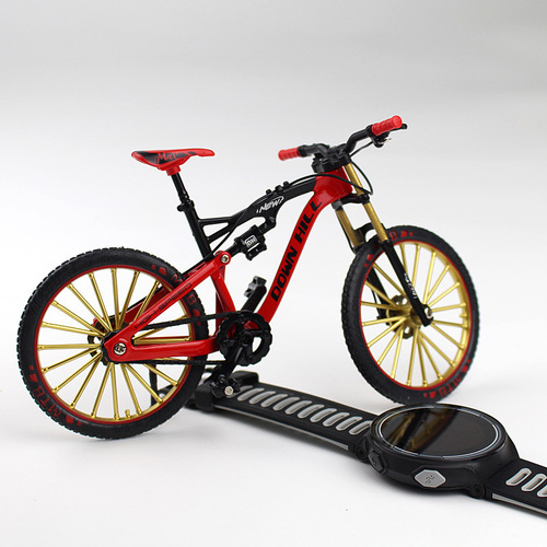Cross-border foreign trade 1:10 upgraded version of new downhill mountain off-road bicycle model metal collection gift ornaments