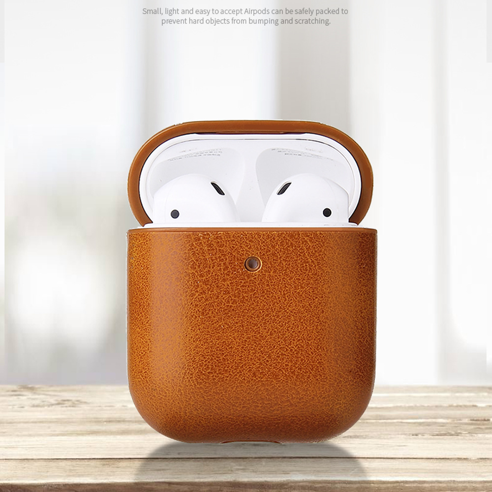 80g Weight iPhone Applicable Brands AirPods Protective Case Classification Pu Leather Material Solid Color Pattern Casual, Simple Style Style Handmade, Injection Molding Craft Multicolor Color Pu Leather Solid Color Handmade Injection Molding Casual Simple Style AirPods Protective Case Earphone Cases Phone Accessories 3