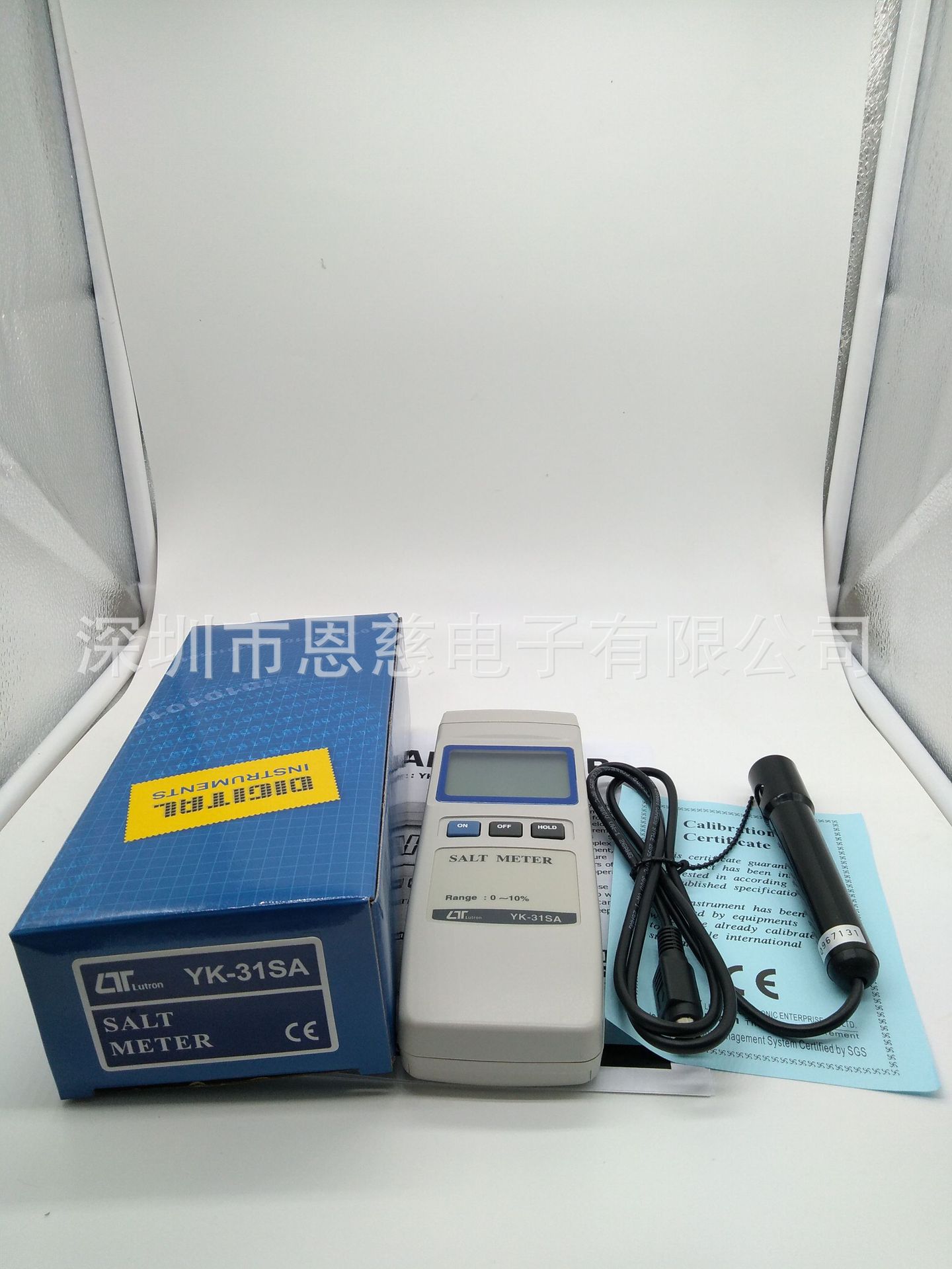 台湾LUTRON路昌YK-31SA盐份计YK31SA咸度计氯化钠盐度计盐度表