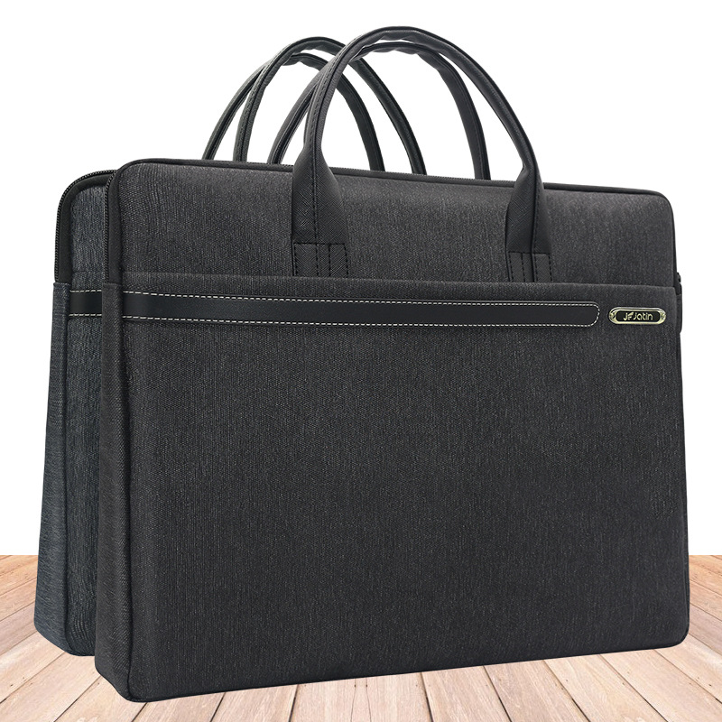 Jianteng JT-3269 portable canvas file pocket data Package business affairs thickening Briefcase Meeting Portfolio