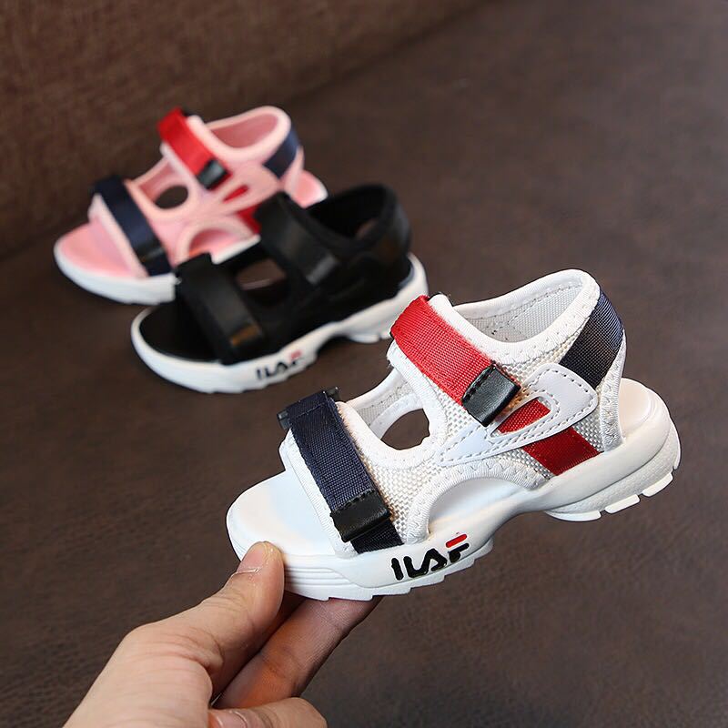 2019年夏季新款兒童涼鞋男童沙灘鞋軟底防滑女童寶寶鞋子批發代發