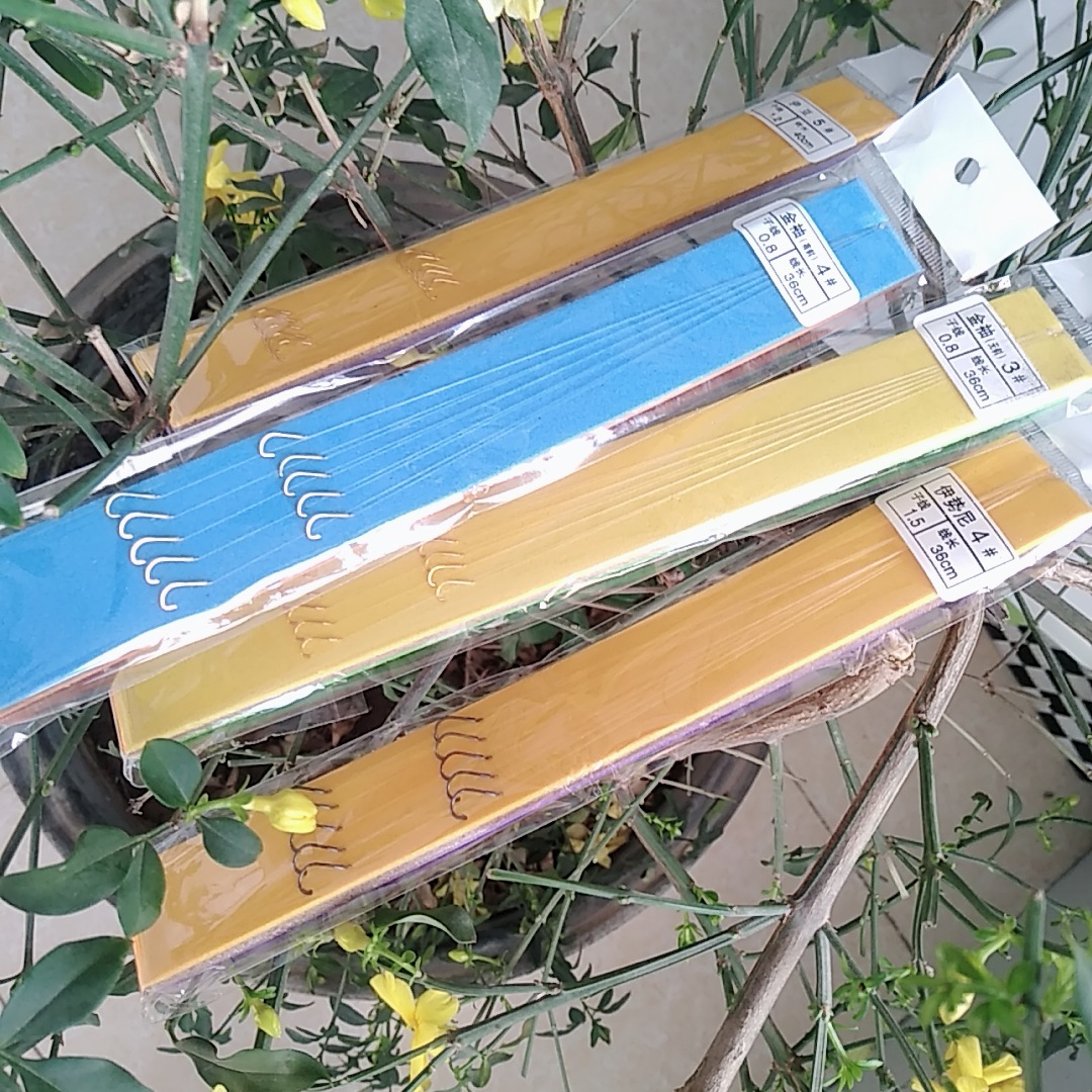 绑好的子线双钩 金袖新关东精绑鱼钩 绑好的鱼线组 台钓线组渔具