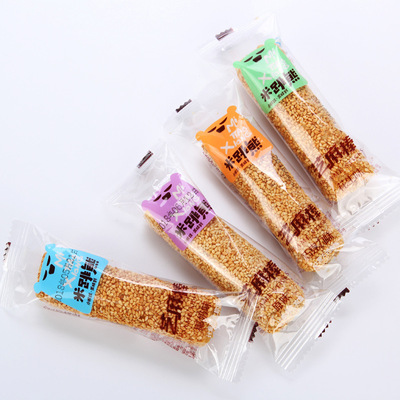 四川特产零食芝麻棒米跳熊小熊芝麻棒原味花生巧克力夹心散装4kg|ms