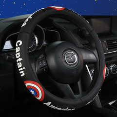 New Korean Cute Cartoon Car Steering Wheel Cover Four Seasons Unisex Trend Universal Silicone Grip Cover Series