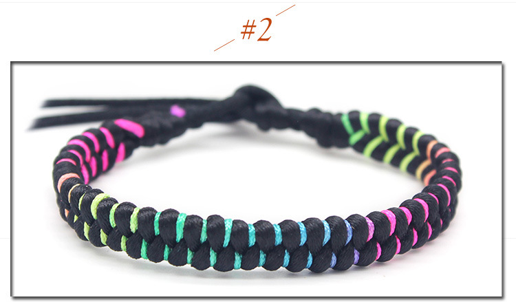 Ethnic Style Geometric Colorful Rope Braid Women's Bracelets display picture 3