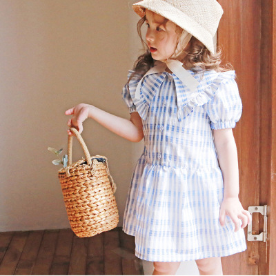 韩国韩版女童手提包2019新款草编包厂家批发儿童挎篮日系可爱郊游|ms