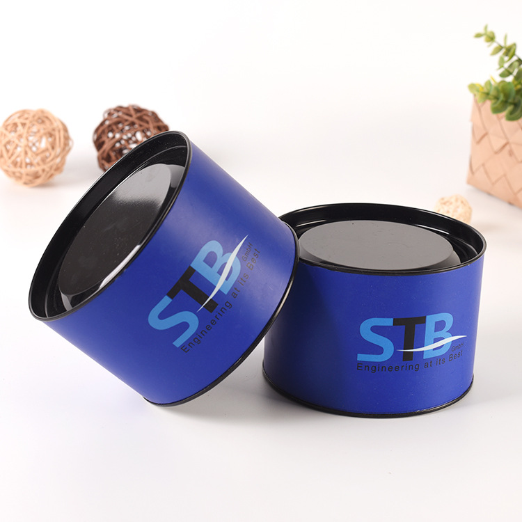 马铁口纸筒定 做白卡纸包装清新茶叶食品纸罐礼品圆纸筒定 制logo