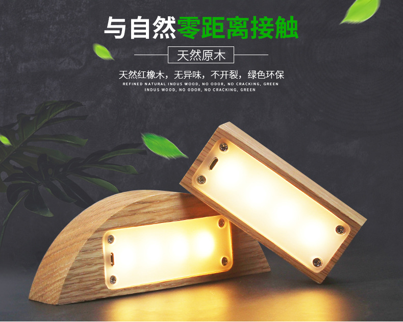 Veilleuse Tactile en Bois massif LED - Ref 3424119 Image 22