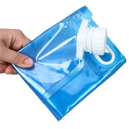 Outdoor travel portable folding water bag large capacity PE environmentally friendly drinking water bag portable water storage bag for camping and car use
