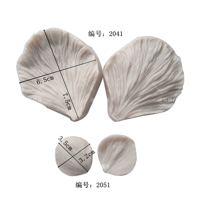 Flip Sugar Silicone Embossing Mold Pedal Texture Impressions Dry Pace Silicone Clip Mold Decorative Styling Baking Tools