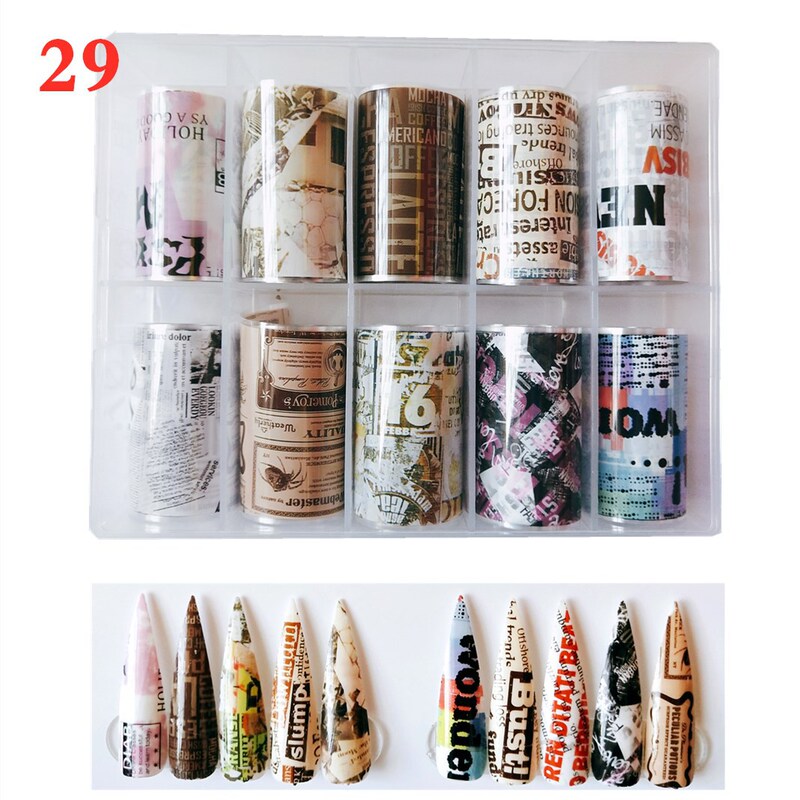 Nail Art Star Sticker suit Transfer Paper Star Armor Sticker English Newspaper Star Paper 10 Mixed Pack Nail Art Star Sticker suit Transfer Paper Star Armor Sticker English Newspaper Star Paper 10 Mixed Pack